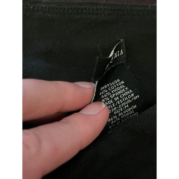 Max & Mia Leggings Womens Medium Black High Rise Pocket Stretch Ankle Pants - Picture 9 of 9